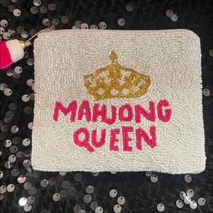 Beaded Mahjong Queen Pouch